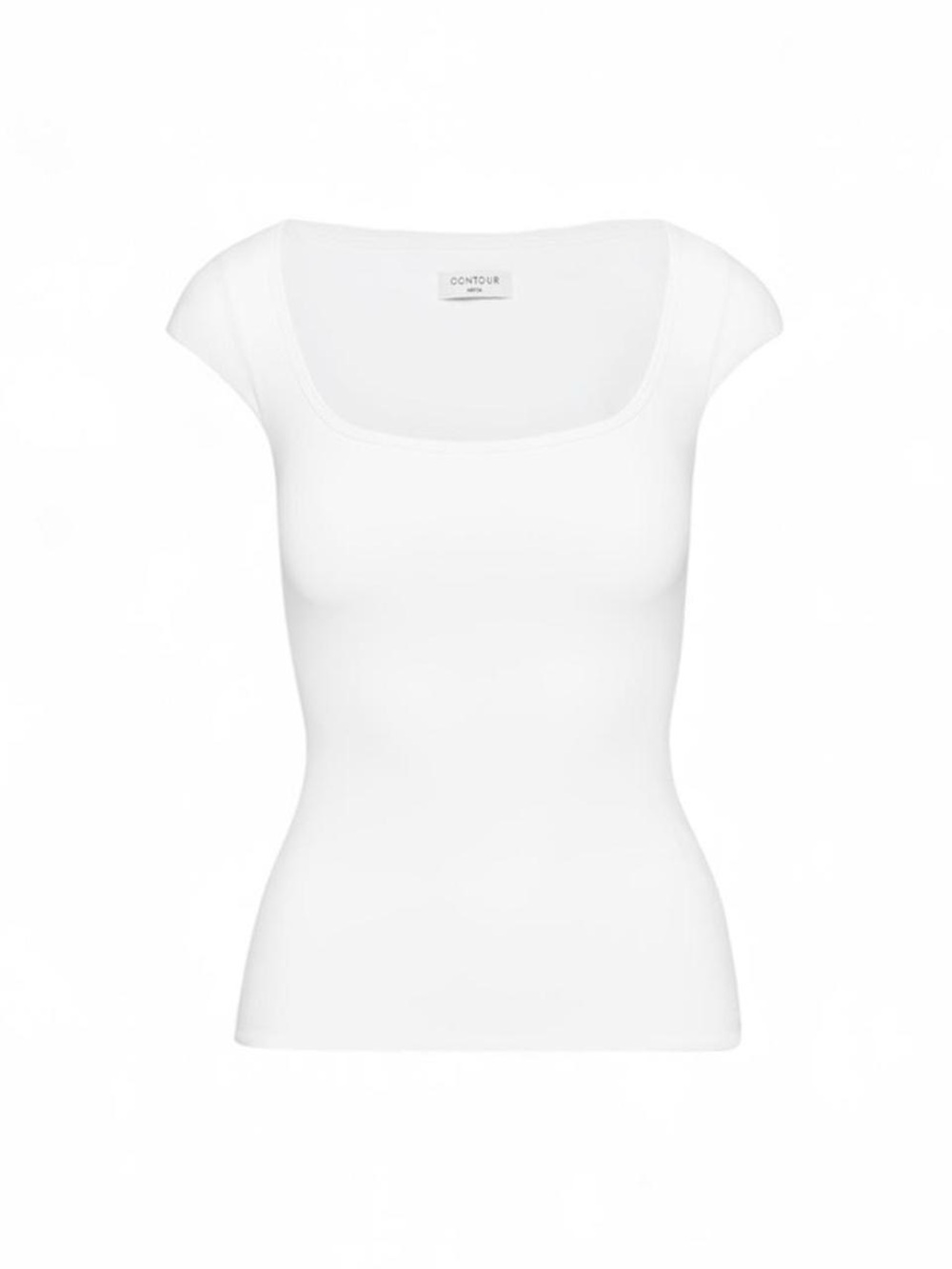 Aritzia size L White Scoop Neck Top